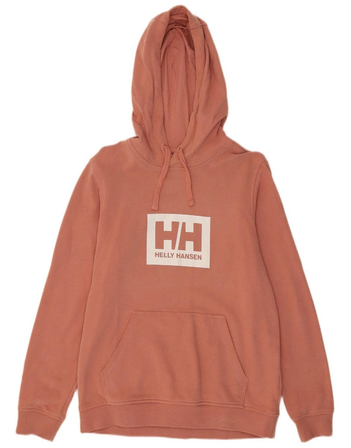HELLY HANSEN moletom com capuz masculino gráfico médio algodão rosa