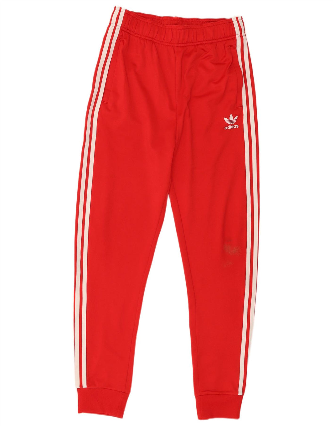 Adidas meninos calças de treino joggers 14-15 anos poliéster vermelho