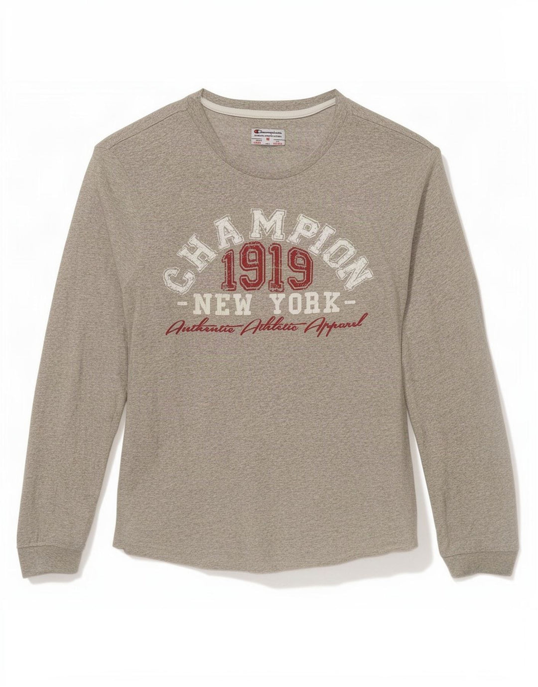 Camiseta gráfica Champion Boys Top 9-10 anos cinza médio manchado