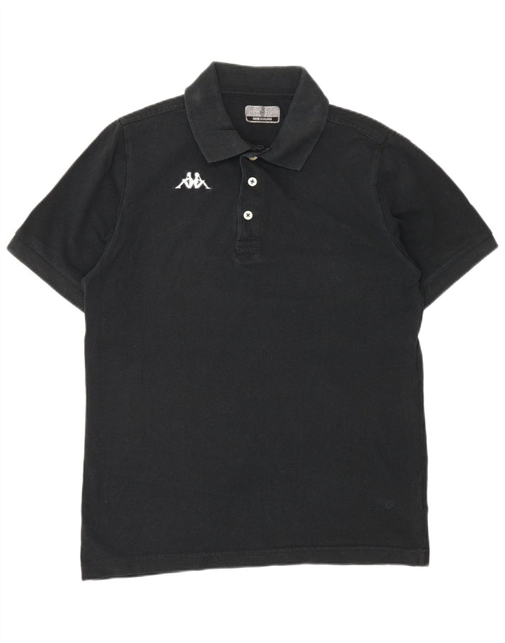 Camisa polo masculina KAPPA de algodão preto médio