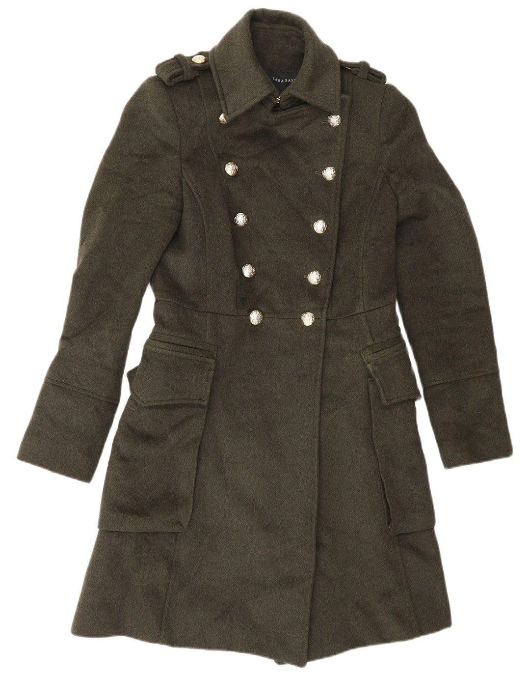 Zara Womens Trench Coat UK 10 Pequeno Caqui