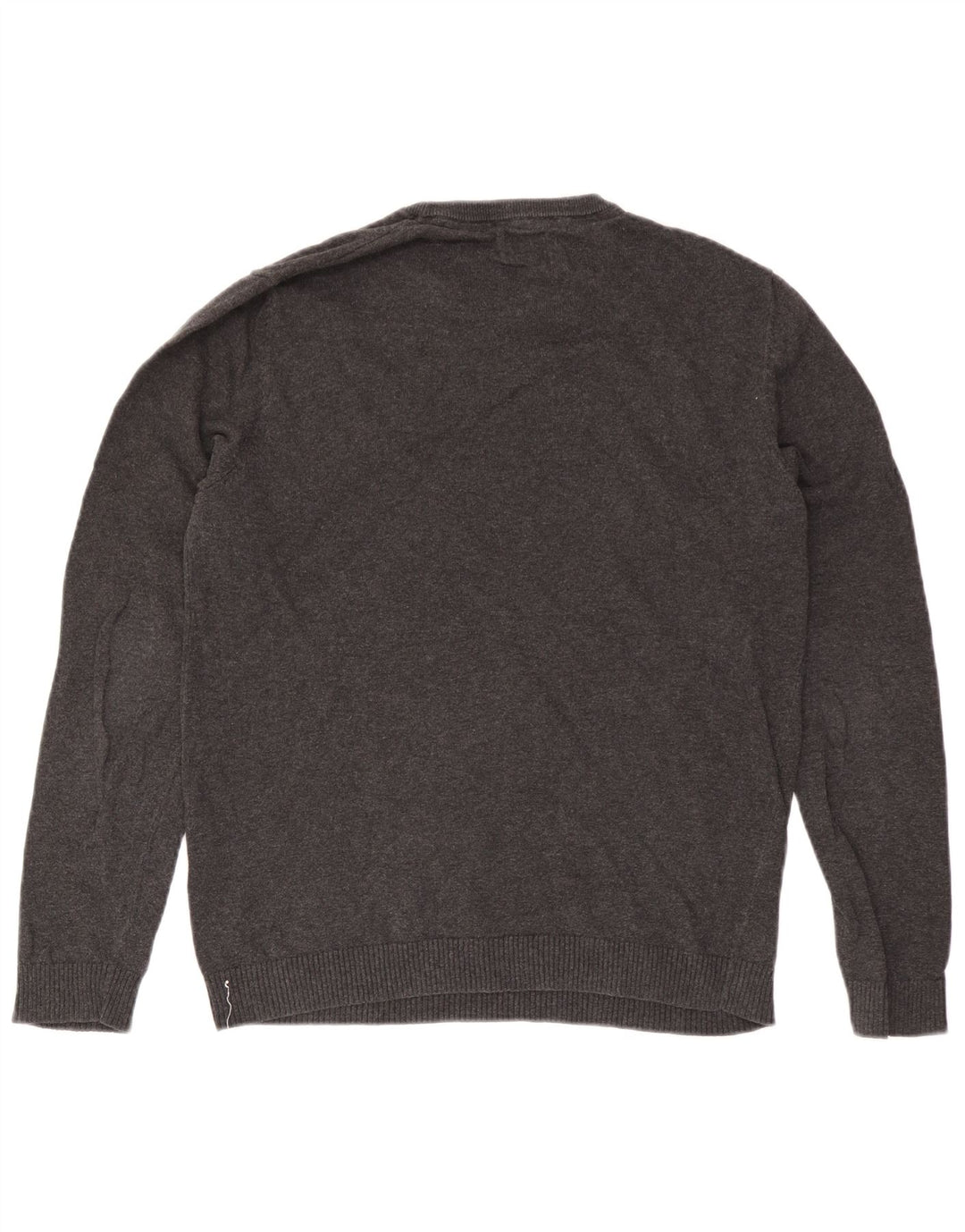 Suéter masculino Jack & Jones com gola redonda e algodão cinza médio