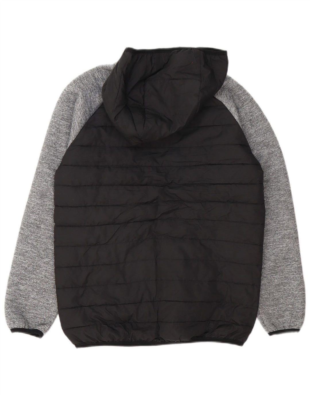 Jaqueta acolchoada com capuz para meninos Jack & Jones 11-12 anos preto colorblock