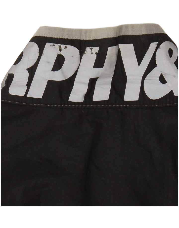 Jaqueta bomber feminina Murphy & Nye UK 18 XL algodão preto