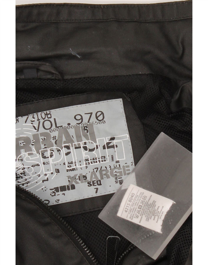 Jaqueta militar masculina vintage UK 42 XL algodão preto