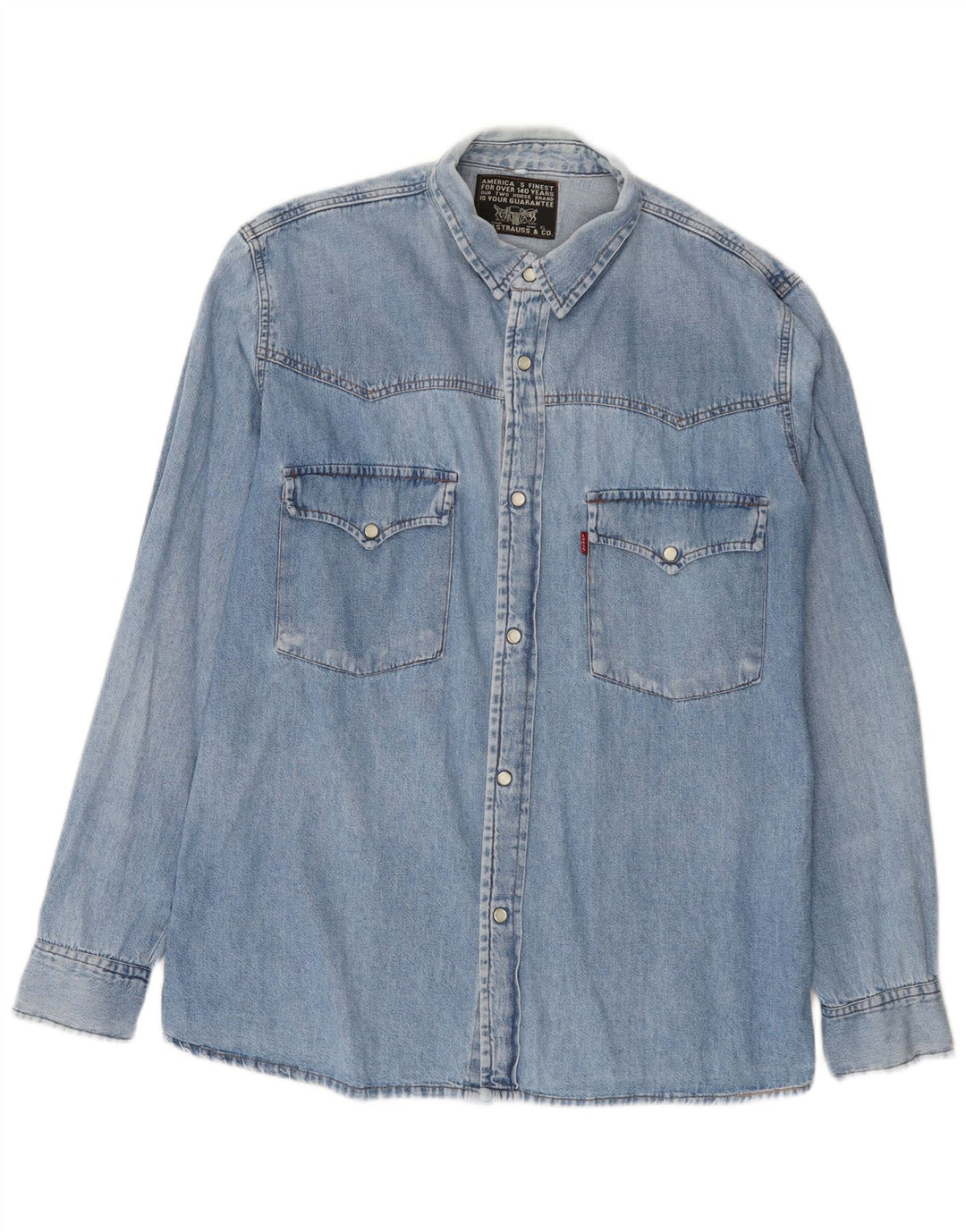 Camisa jeans masculina Levi's XL azul