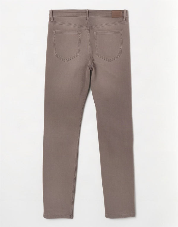 Jeans skinny feminino Marks & Spencer Reino Unido 12 médio W32 L30 algodão cinza