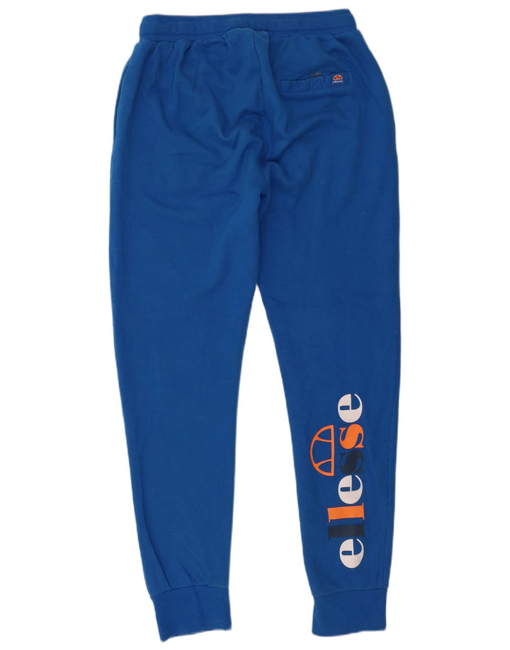 Calça esportiva Ellesse masculina gráfica joggers médio azul algodão