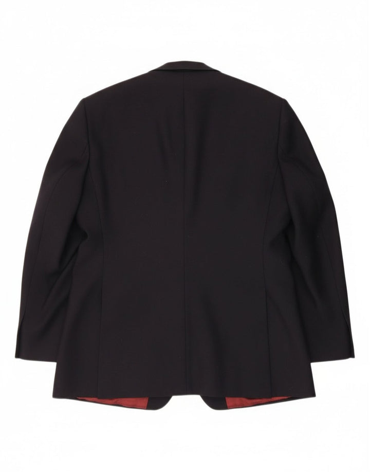 Jaqueta blazer masculina Magee com 2 botões Reino Unido 44 grande lã azul marinho