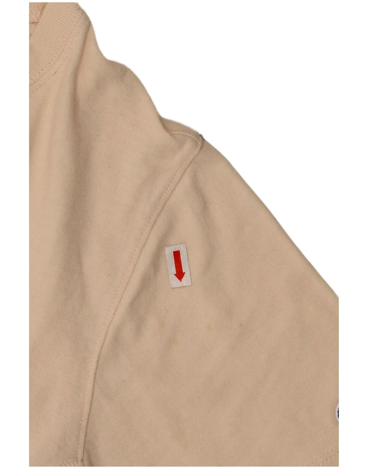Camiseta feminina Champion UK 16 grande algodão bege