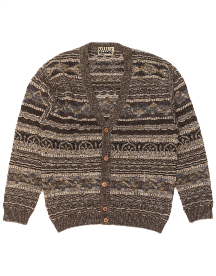 Suéter cardigã masculino Marcazzani IT 50 cinza médio retrô