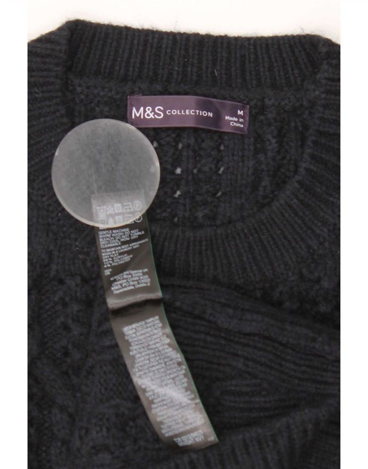 Regata feminina Marks & Spencer com colete UK 14 médio azul marinho acrílico