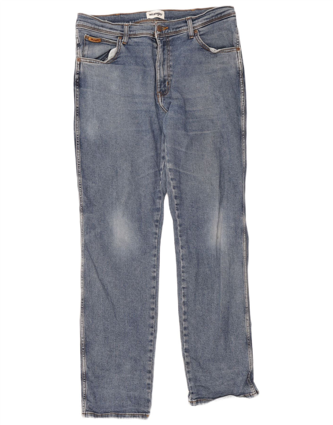 Wrangler Masculino Texas Straight Jeans W36 L34 Azul Algodão