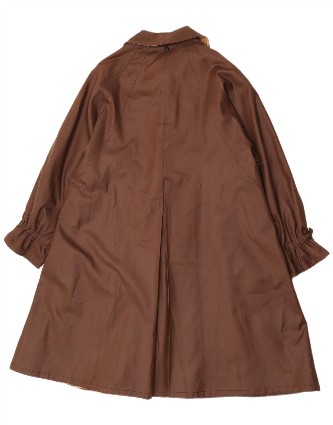 Trench Coat feminino Claude Havrey Reino Unido 14 grande poliéster marrom