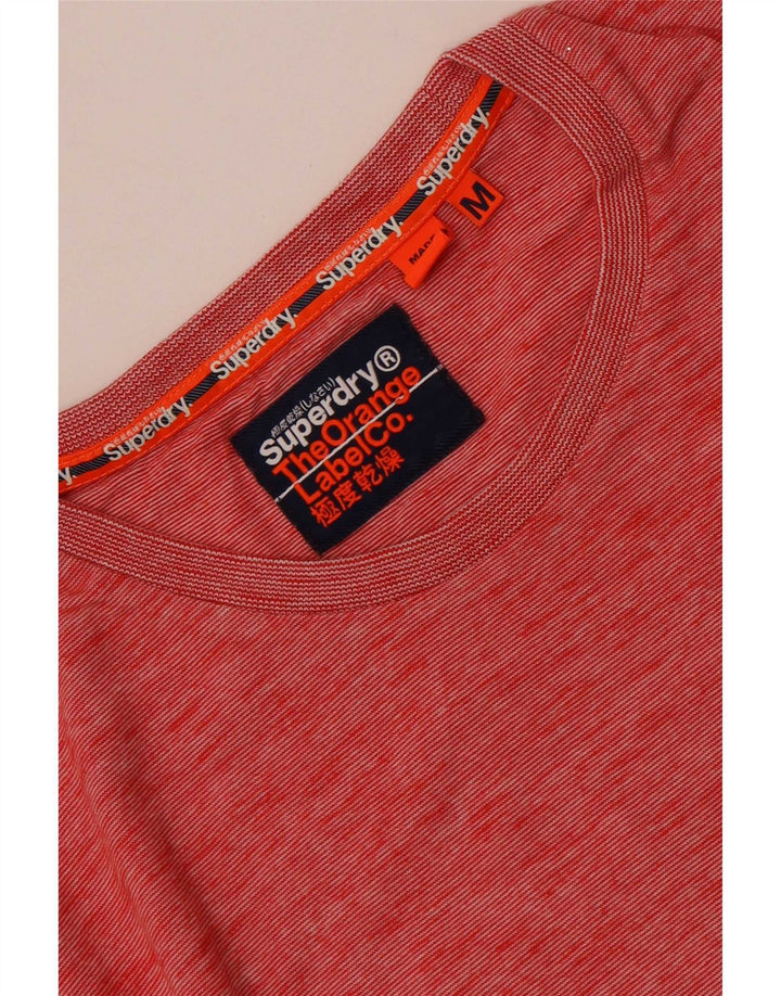Camiseta masculina Superdry Top médio vermelho manchado