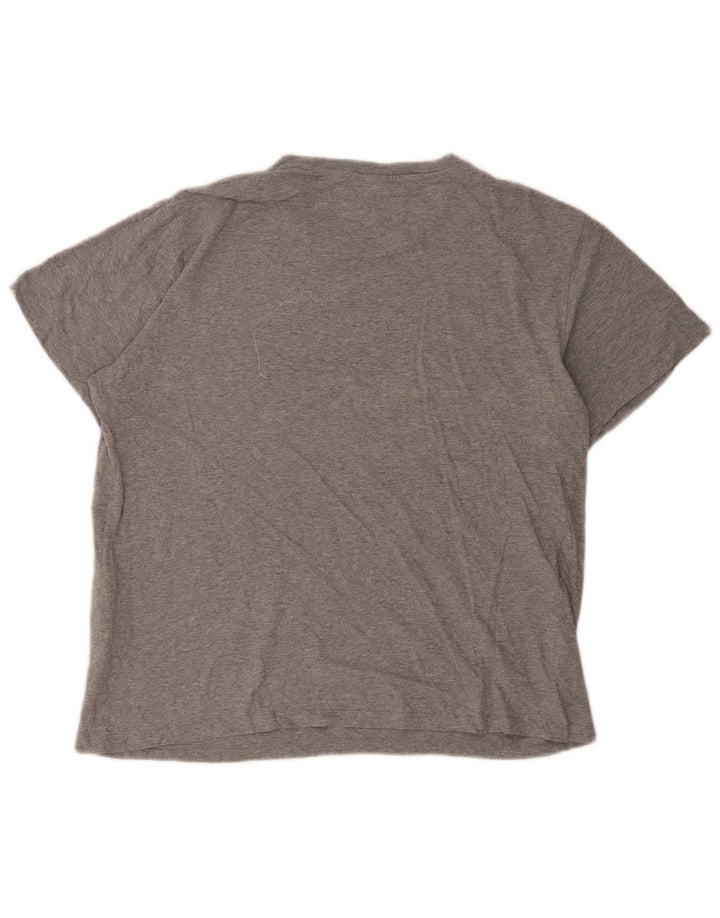 Camiseta gráfica masculina Levi's Top grande algodão manchado cinza