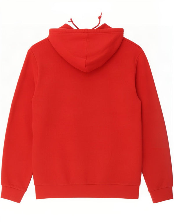 Adidas Mens Hoodie Jumper Médio Algodão Vermelho