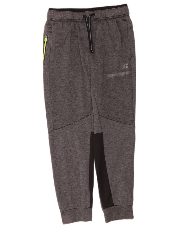 Russell Athletic Boys Calça de treino para corrida 10-11 anos grande cinza