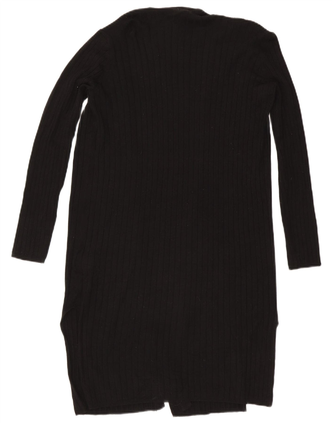 Marks & Spencer Suéter feminino Longline Open Cardigan Reino Unido 8 Pequeno Preto