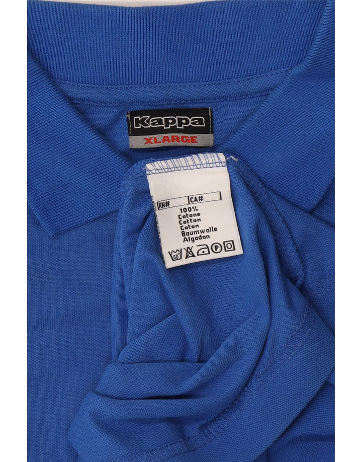 Camisa polo masculina KAPPA XL algodão azul