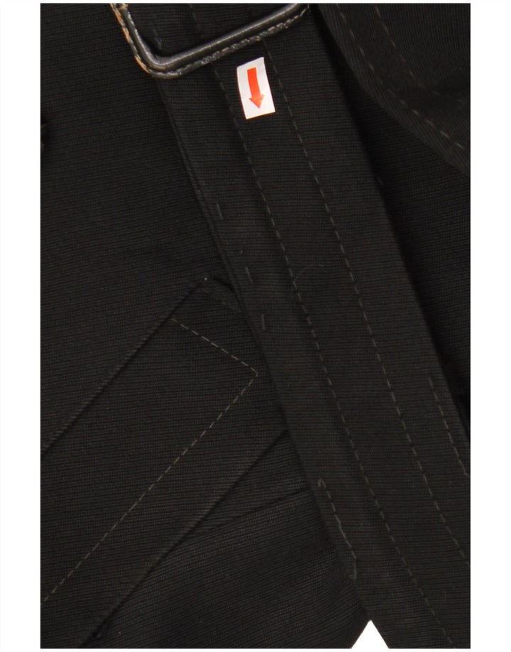 Lord Mens Trench Coat IT 48 Lã Preta Média