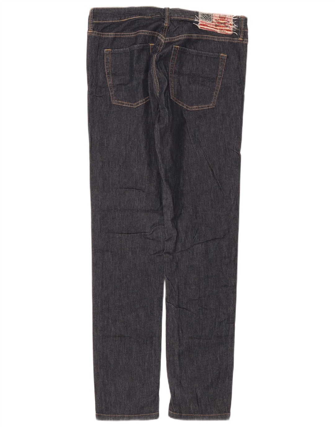 Jeans retos femininos Ralph Lauren W32 L33 algodão azul marinho