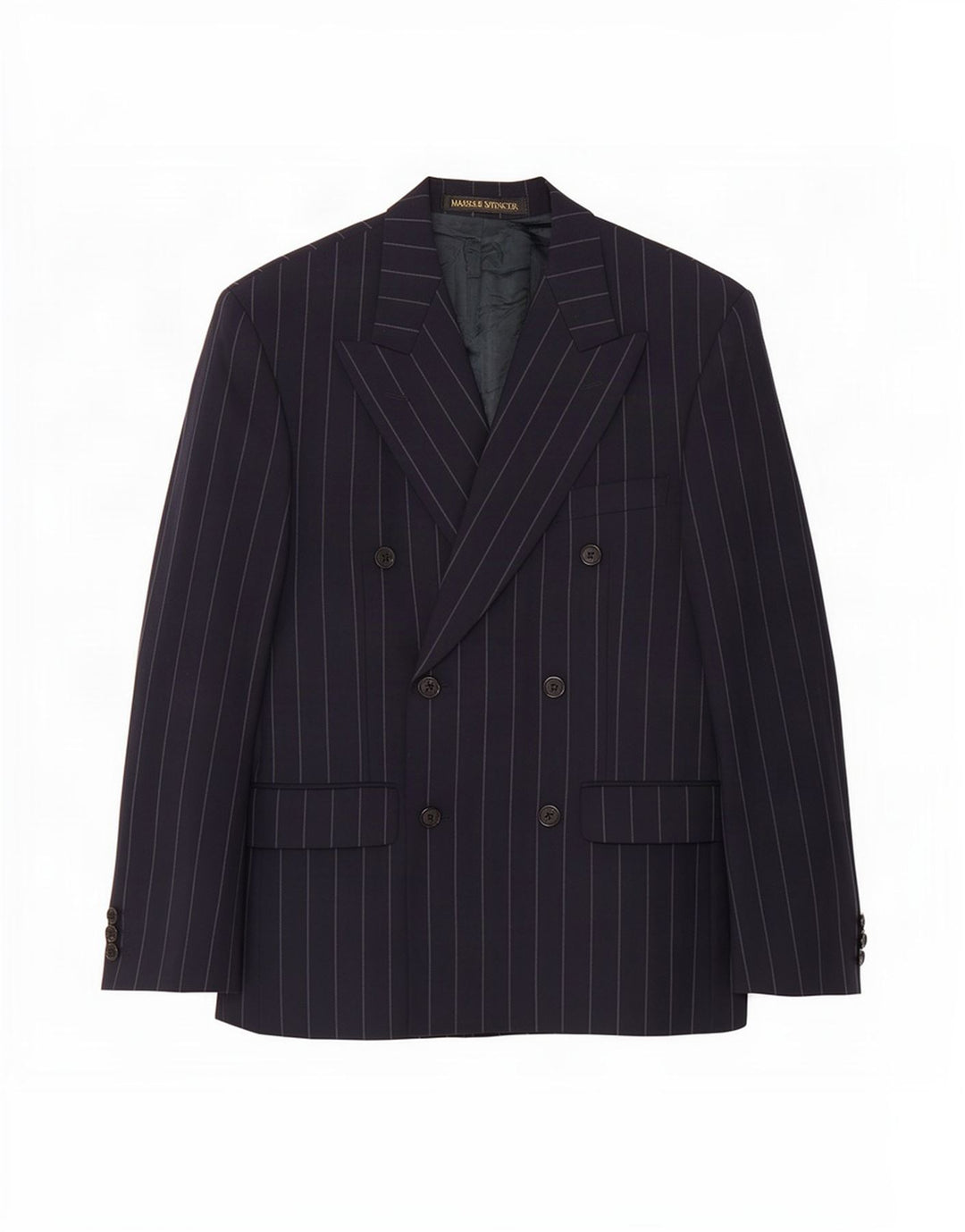 Jaqueta Marks & Spencer masculina St. Michael Blazer Reino Unido 36 pequena azul marinho