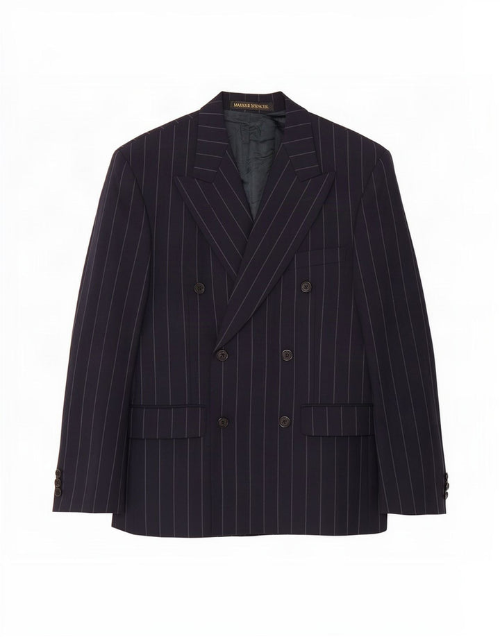 Jaqueta Marks & Spencer masculina St. Michael Blazer Reino Unido 36 pequena azul marinho