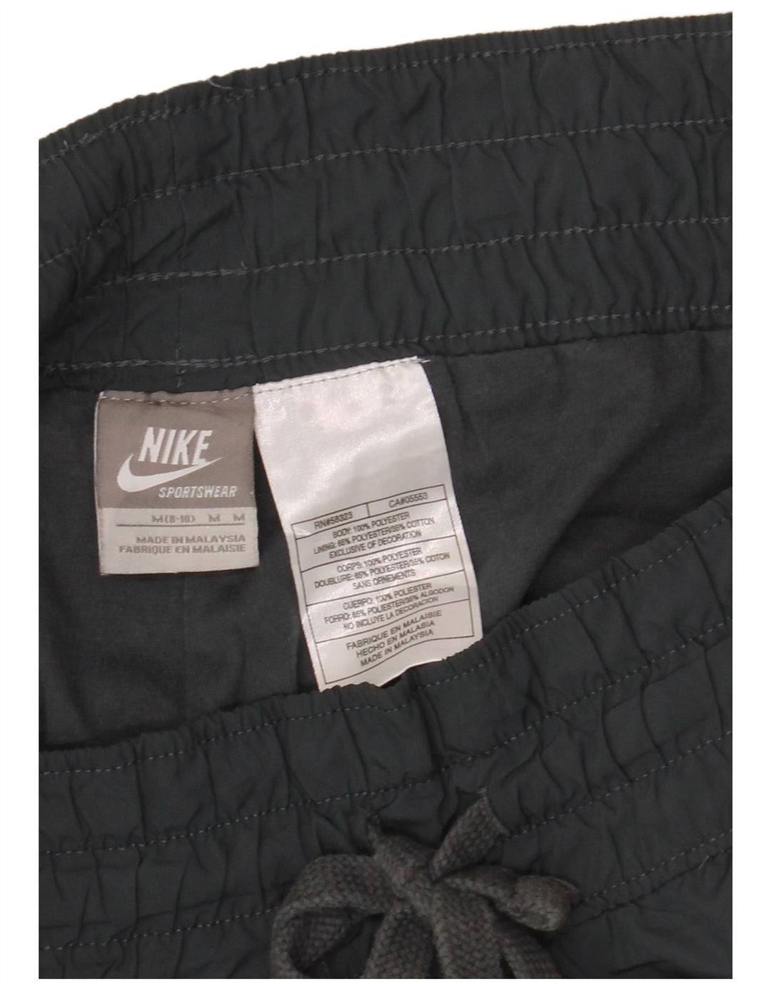 NIKE Womens Tracksuit Trousers US 8/10 Medium  Grey Polyester