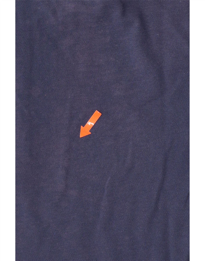 CALVIN KLEIN Mens Polo Shirt IT 50 Medium Navy Blue Cotton