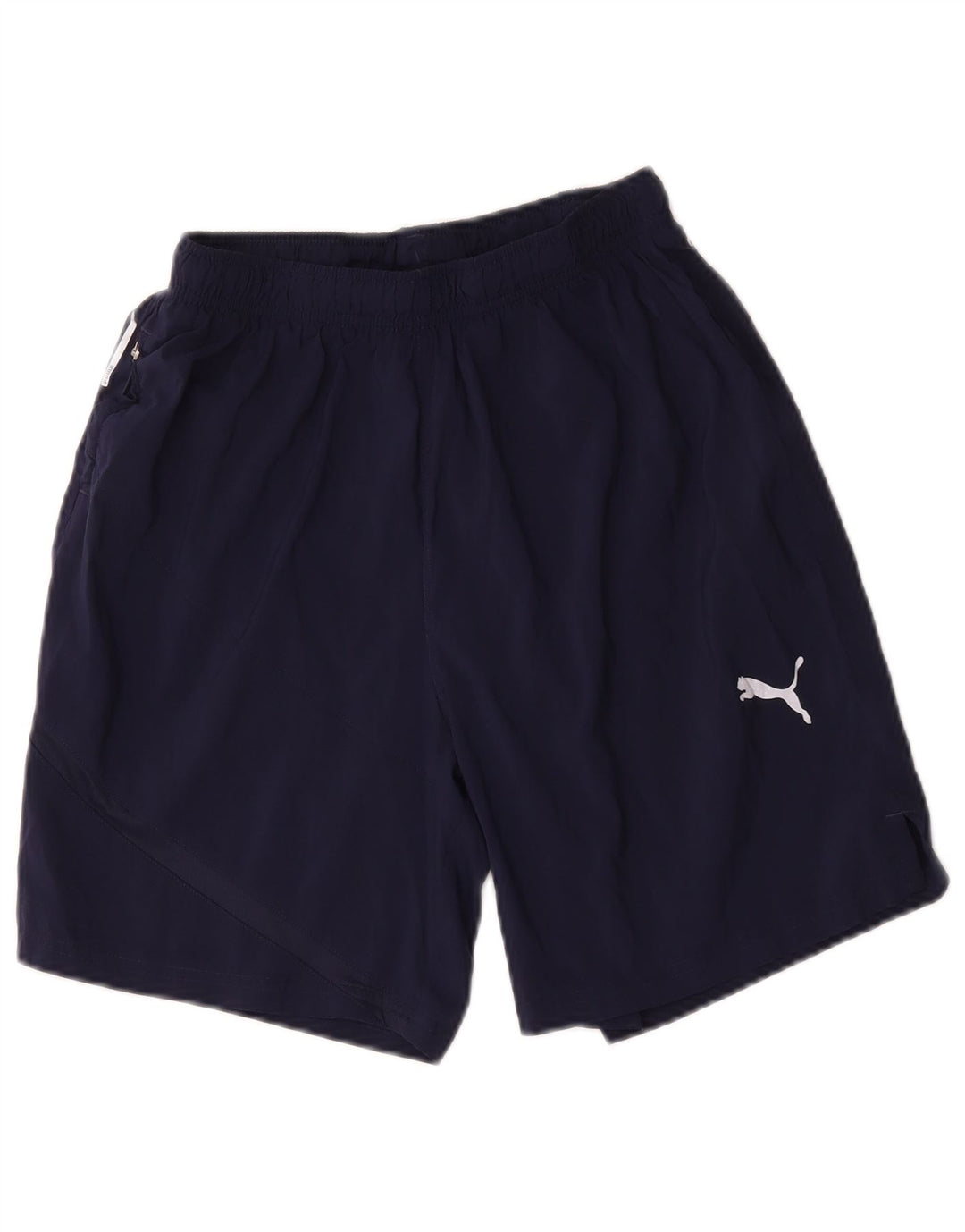 Shorts esportivos masculinos Puma médio azul marinho poliéster