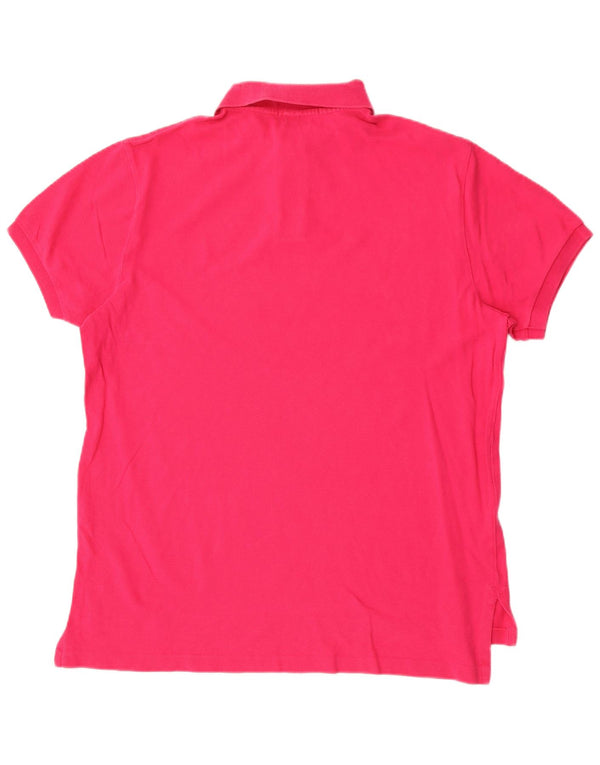 Polo Ralph Lauren Mens Custom Fit Camisa Polo Grande Algodão Rosa