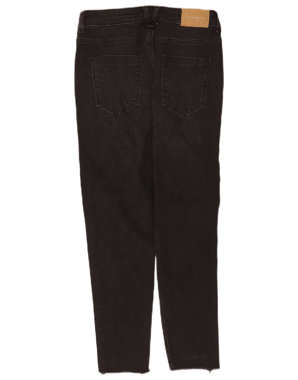 Zara Jeans Cônicos Femininos EU 40 Médio W30 L26 Preto