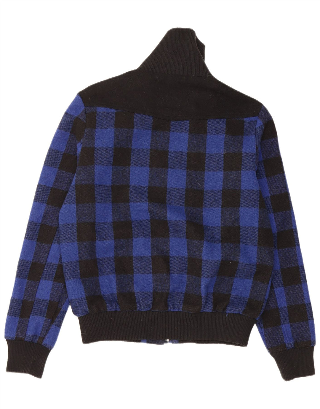 Jaqueta bomber masculina FRANKIE GARAGE UK 38 poliéster guingão azul médio