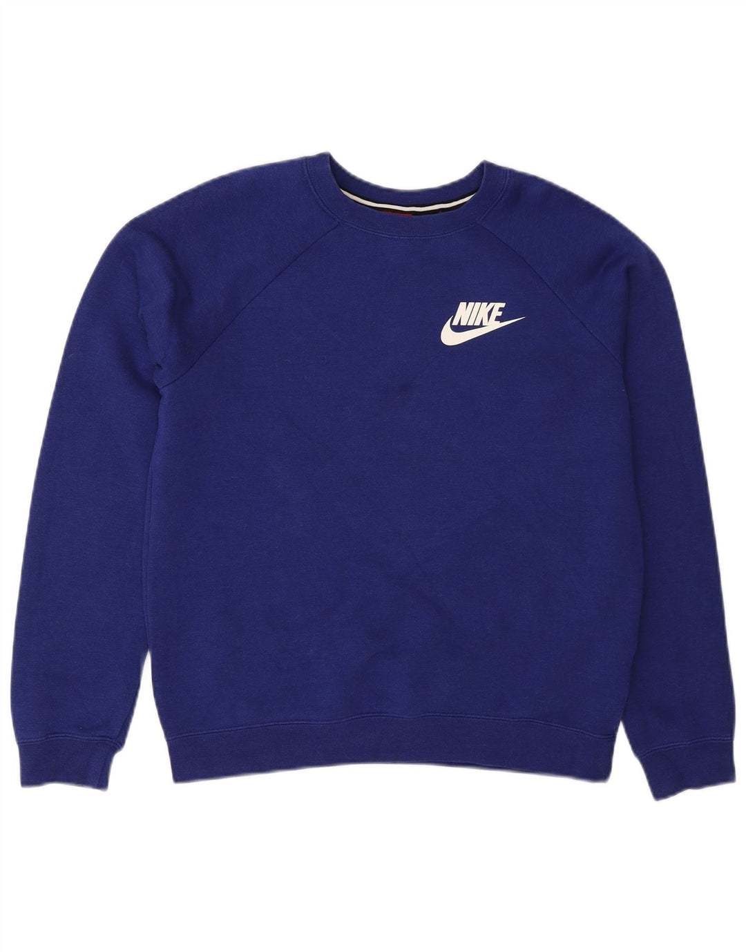 NIKE Womens Oversized Sweatshirt Jumper UK 10 Pequeno Roxo Algodão