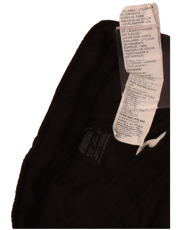 Shorts esportivos Puma meninos 13-14 anos preto poliéster