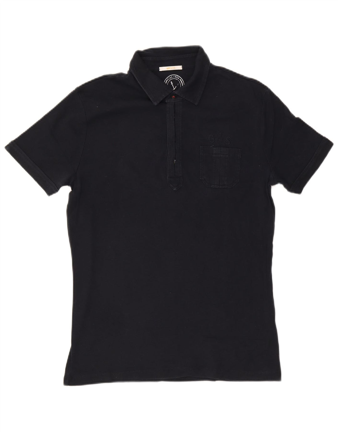 Camisa polo masculina Gas XL azul marinho algodão
