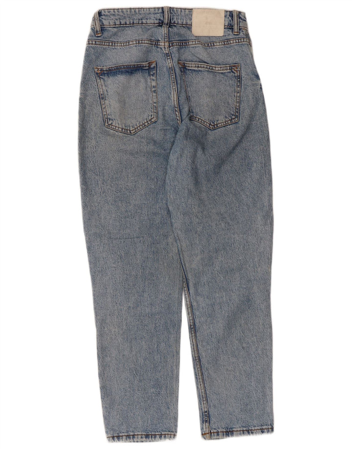 Zara Jeans Cônicos Femininos EU 38 Pequeno W28 L27 Azul