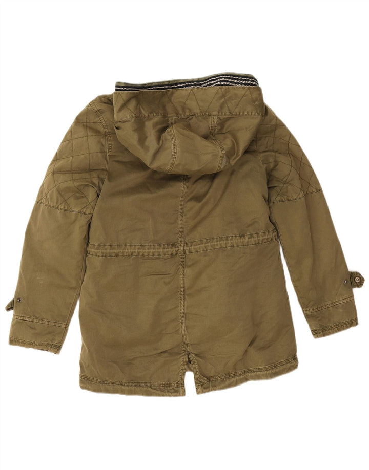 Jaqueta Parka com capuz para meninas Zara 13-14 anos Poliéster cáqui