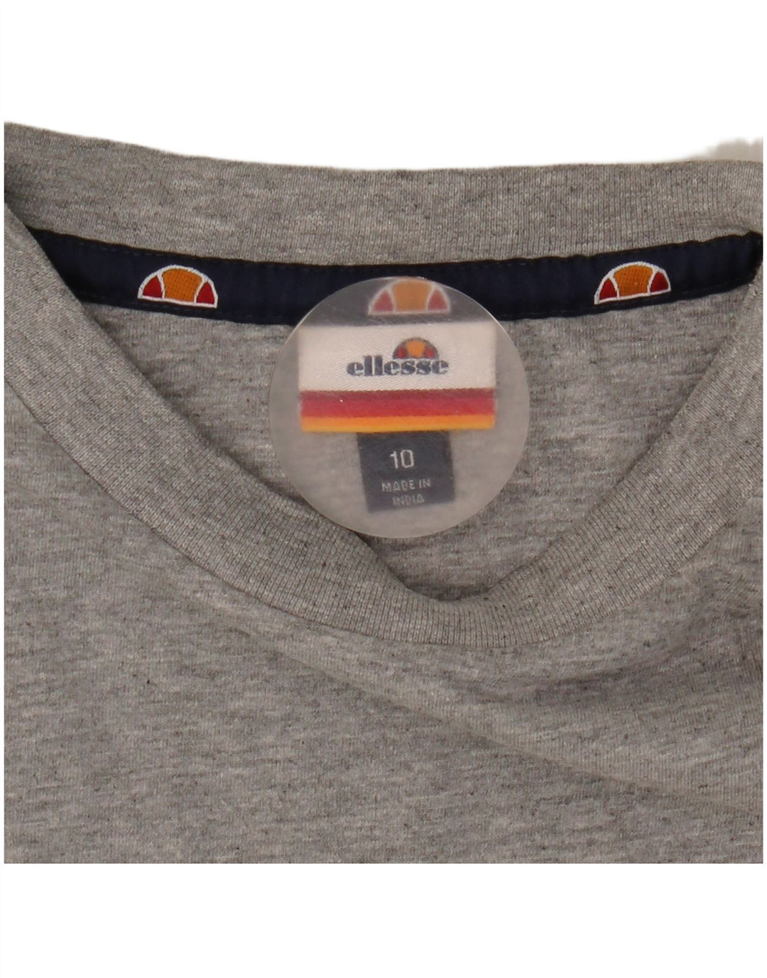 Camiseta feminina Ellesse com estampa grande grande Reino Unido 10 pequena cinza