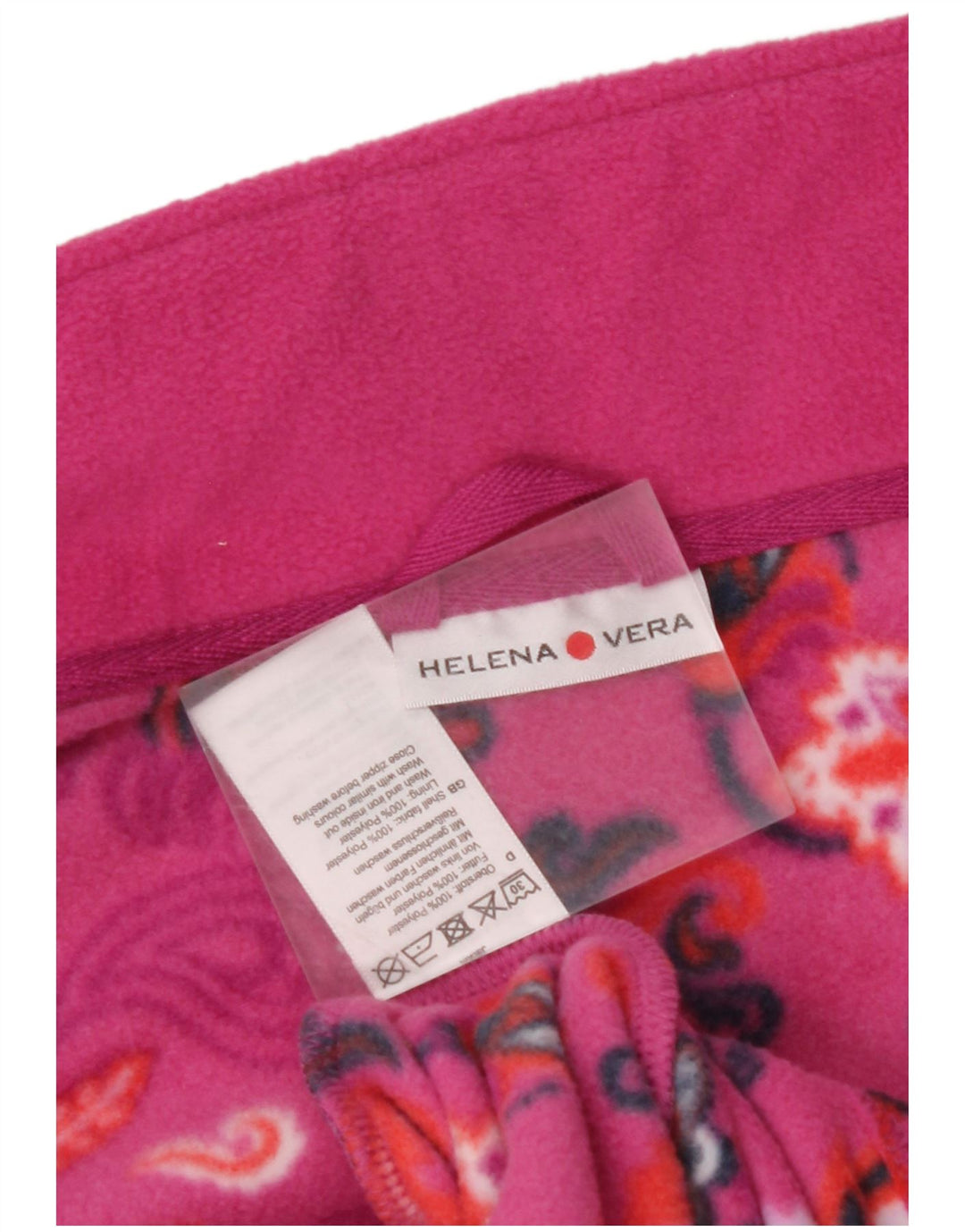 Jaqueta de lã feminina VINTAGE IT 46 grande poliéster floral rosa