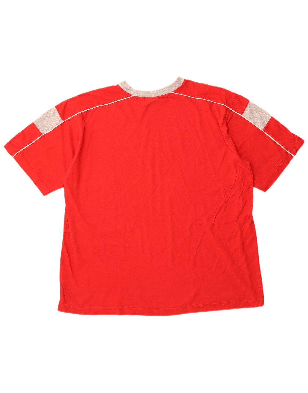 Camiseta masculina REEBOK Top XL algodão colorblock vermelho