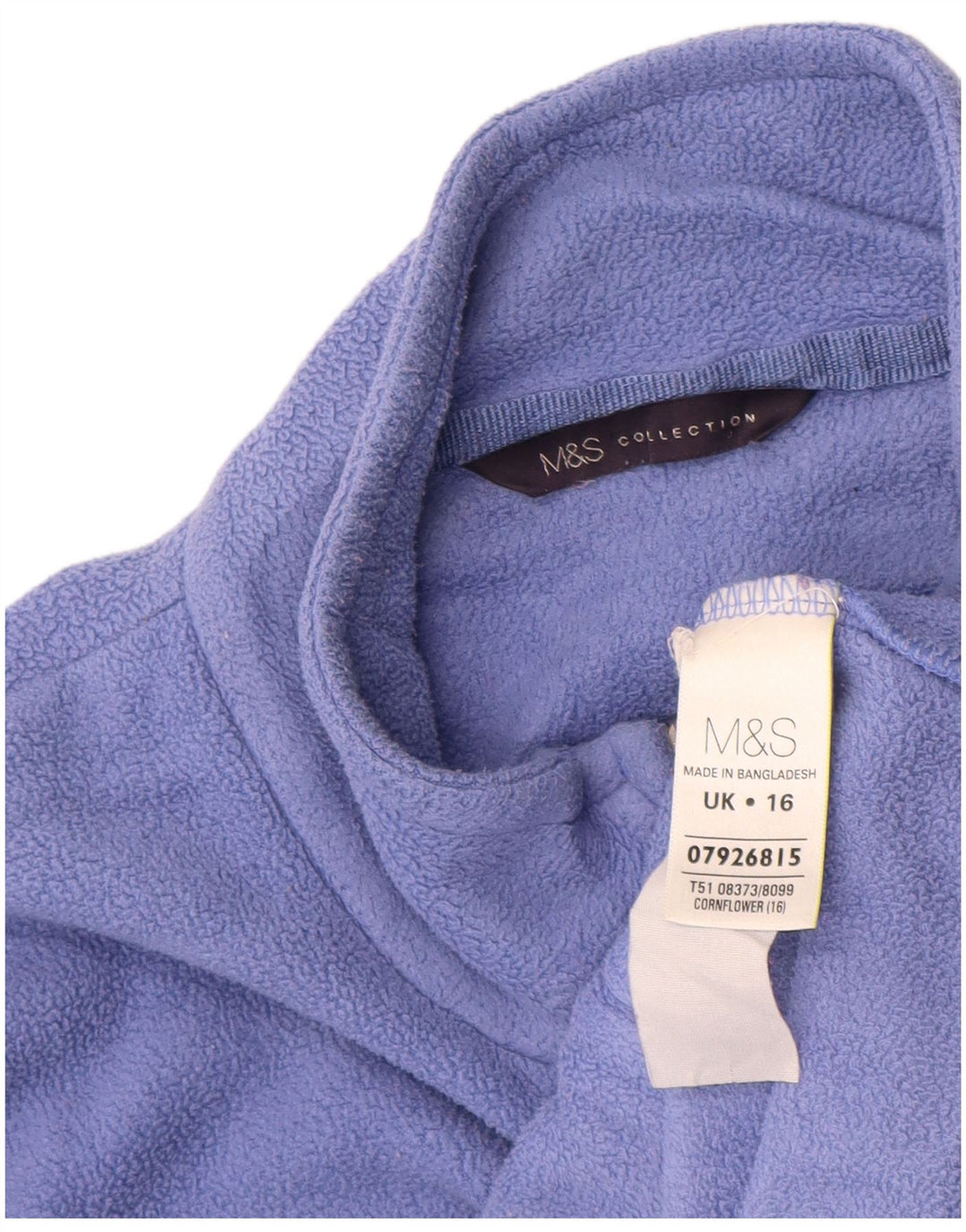 Jaqueta de lã feminina Marks & Spencer Reino Unido 16 grande poliéster roxo