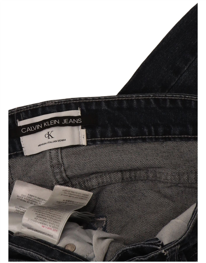 Calvin Klein Masculino Slim Jeans W30 L28 Azul Marinho Algodão