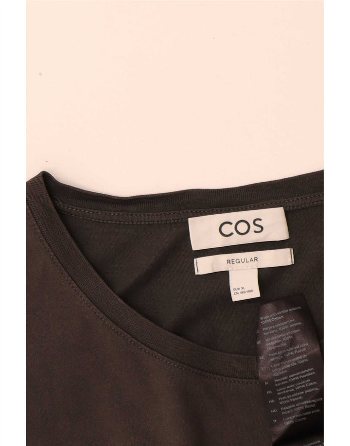 Cos Mens Camiseta Regular Top XL Algodão Cinza