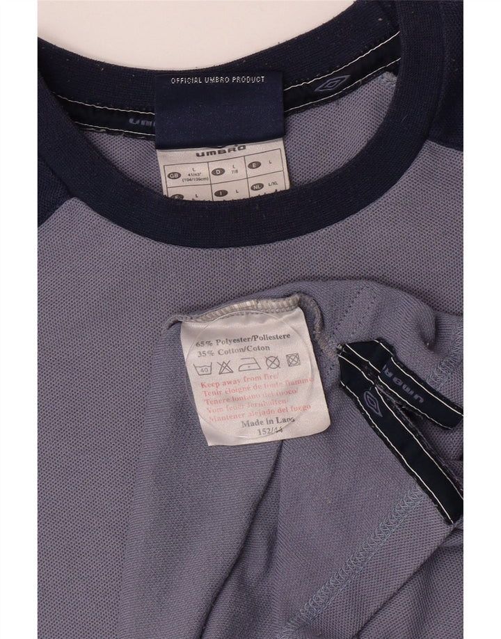 Umbro Camiseta Masculina Top Grande Azul Colorblock Poliéster