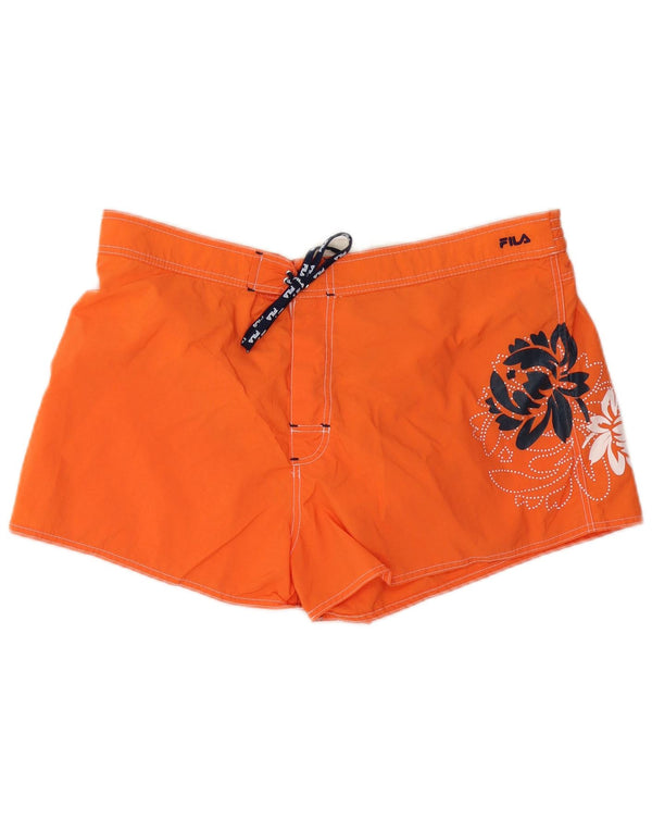 Shorts de natação masculino Fila Graphic XL laranja floral poliéster