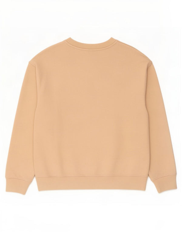 Suéter oversized feminino Levi's UK 10 pequeno algodão bege