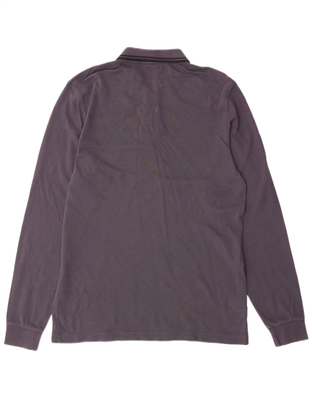 Camisa polo masculina de manga comprida Fred Perry grande algodão cinza