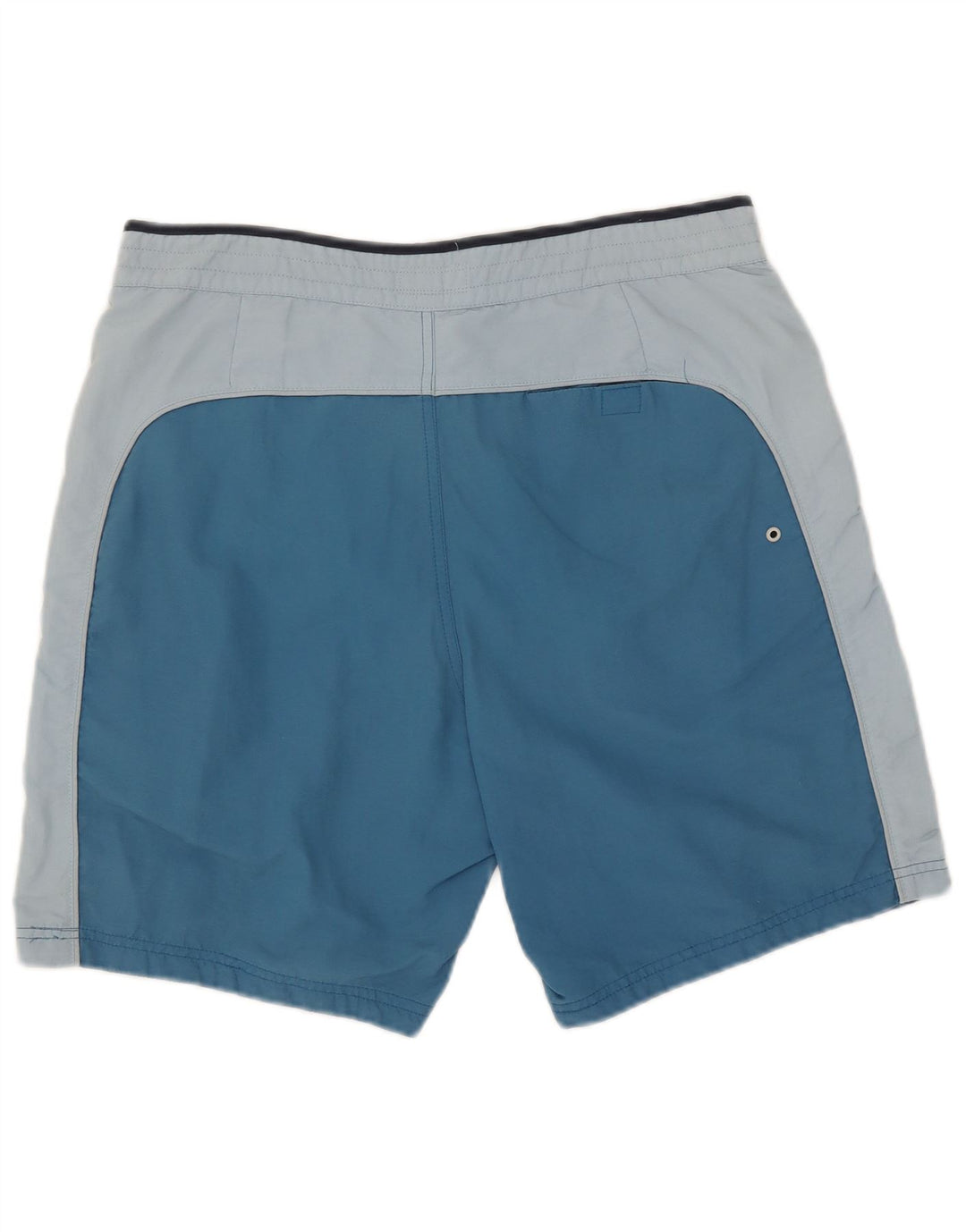 Shorts de natação masculino Jack Wills gráfico médio azul colorblock